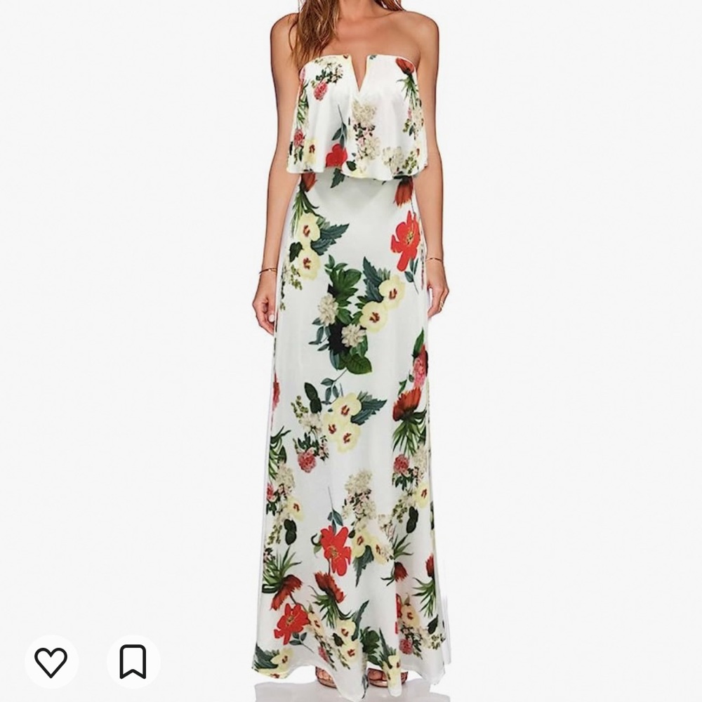 Women's Strapless V Neck Dress